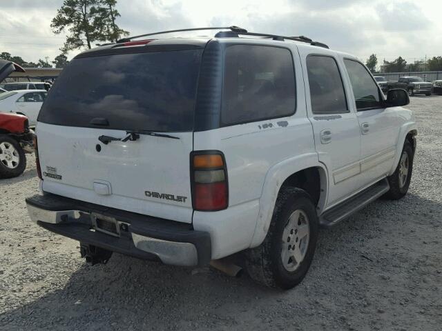 1GNEC13T45J233669 - 2005 CHEVROLET TAHOE C150 WHITE photo 4