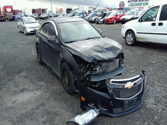 1G1PE5SB9D7289283 - 2013 CHEVROLET CRUZE LT BLACK photo 1