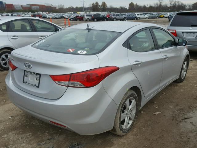 KMHDH4AE9BU140731 - 2011 HYUNDAI ELANTRA GL SILVER photo 4