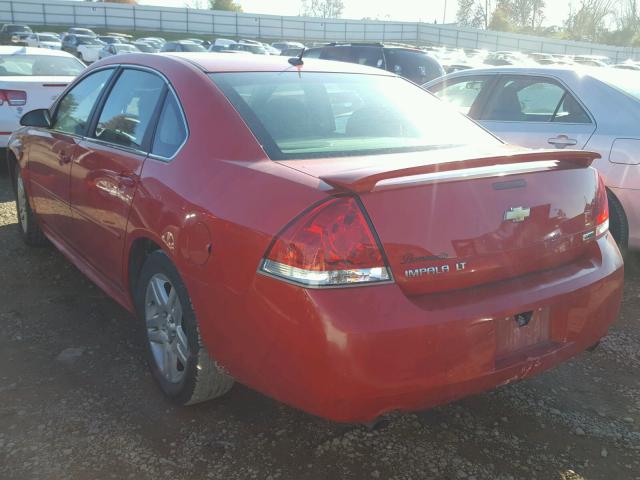 2G1WG5E32D1201942 - 2013 CHEVROLET IMPALA LT RED photo 3