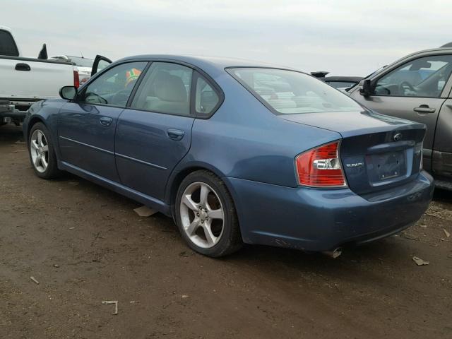 4S3BL626567211781 - 2006 SUBARU LEGACY 2.5 BLUE photo 3