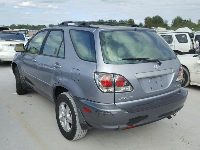 JTJGF10U220143232 - 2002 LEXUS RX 300 BLUE photo 3