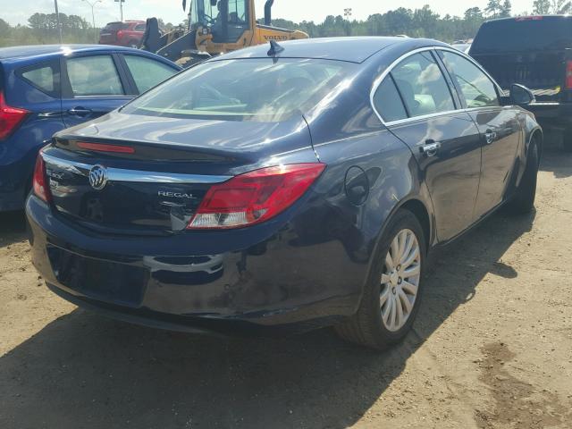 2G4GS5EK7C9167090 - 2012 BUICK REGAL PREM BLUE photo 4