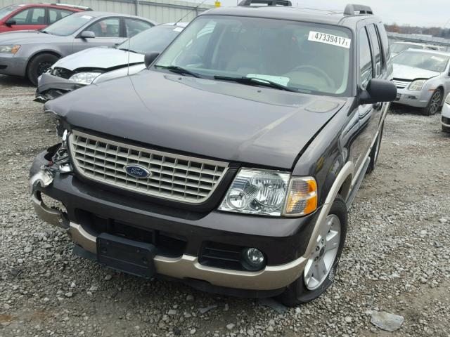 1FMZU74K55UA52025 - 2005 FORD EXPLORER E CHARCOAL photo 2