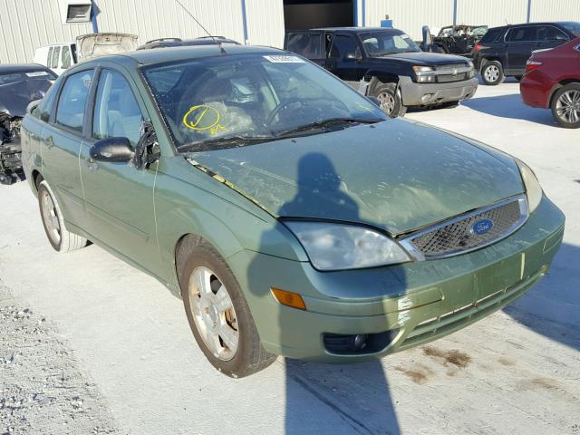 1FAHP34N07W175450 - 2007 FORD FOCUS ZX4 GREEN photo 1