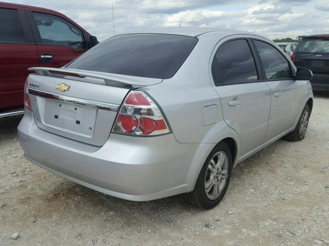 KL1TG5DE4BB225029 - 2011 CHEVROLET AVEO LT SILVER photo 4