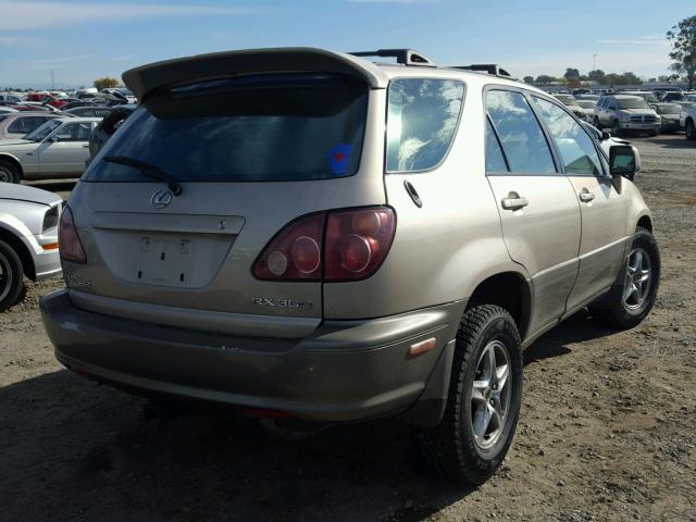 JT6HF10U9Y0136155 - 2000 LEXUS RX 300 GOLD photo 4