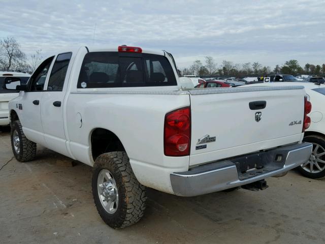 3D7KS28L29G529977 - 2009 DODGE RAM 2500 WHITE photo 3