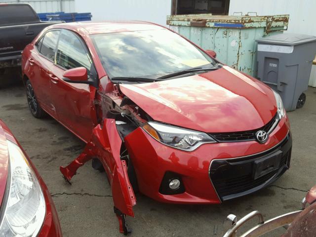 2T1BURHEXFC251169 - 2015 TOYOTA COROLLA L RED photo 1