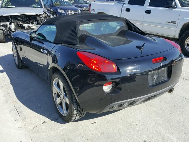 1G2MB35B86Y115175 - 2006 PONTIAC SOLSTICE BLACK photo 3