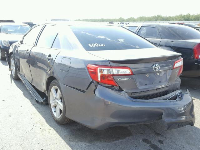 4T1BF1FK3EU333486 - 2014 TOYOTA CAMRY L CHARCOAL photo 3