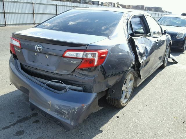 4T1BF1FK3EU333486 - 2014 TOYOTA CAMRY L CHARCOAL photo 4