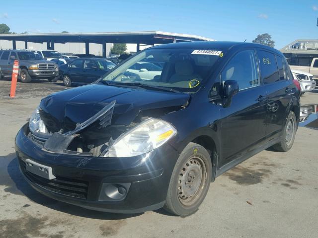 3N1BC13E38L394012 - 2008 NISSAN VERSA S BLACK photo 2