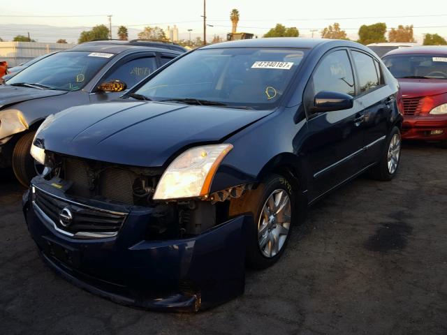 3N1AB6AP4BL696321 - 2011 NISSAN SENTRA 2.0 BLUE photo 2