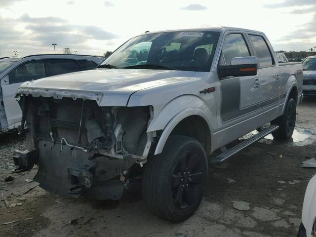 1FTFW1EF2DFB96697 - 2013 FORD F150 SUPER SILVER photo 2