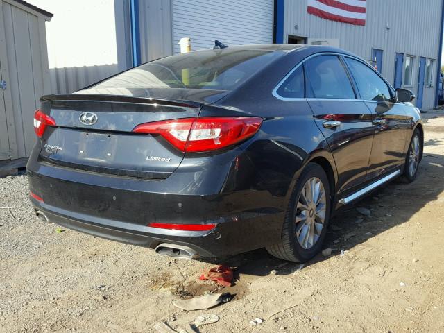 5NPE34AF6FH060402 - 2015 HYUNDAI SONATA SPO BLACK photo 4