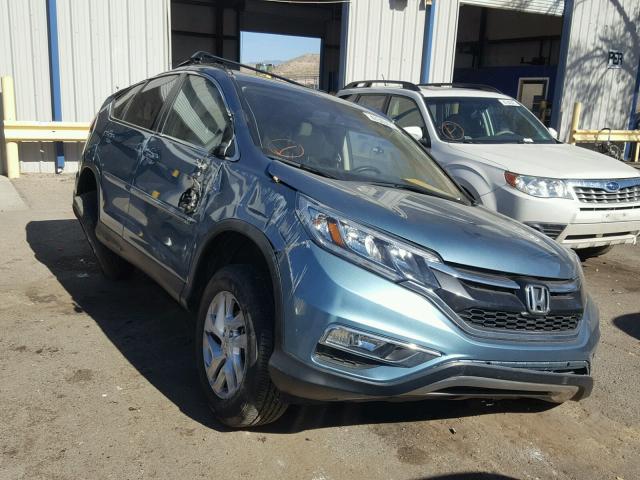 5J6RM4H70GL008235 - 2016 HONDA CR-V EXL BLUE photo 1