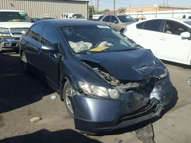 JHMFA36267S026035 - 2007 HONDA CIVIC HYBR BLUE photo 1