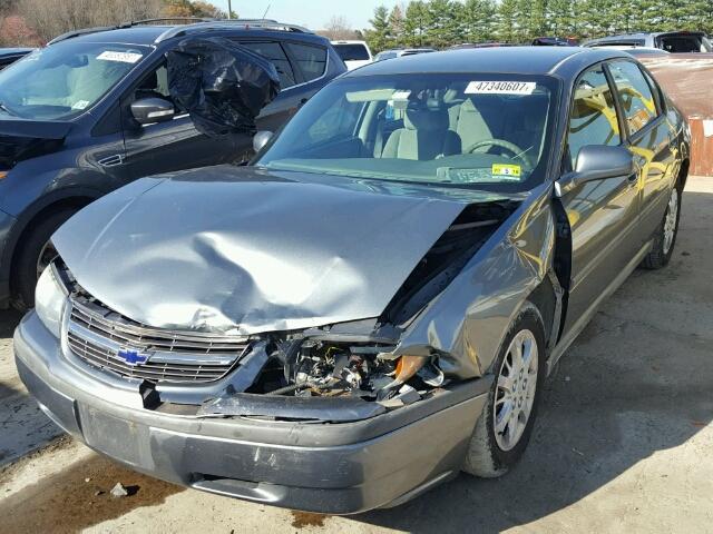 2G1WF52E949421427 - 2004 CHEVROLET IMPALA GRAY photo 2