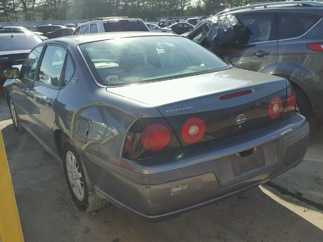 2G1WF52E949421427 - 2004 CHEVROLET IMPALA GRAY photo 3