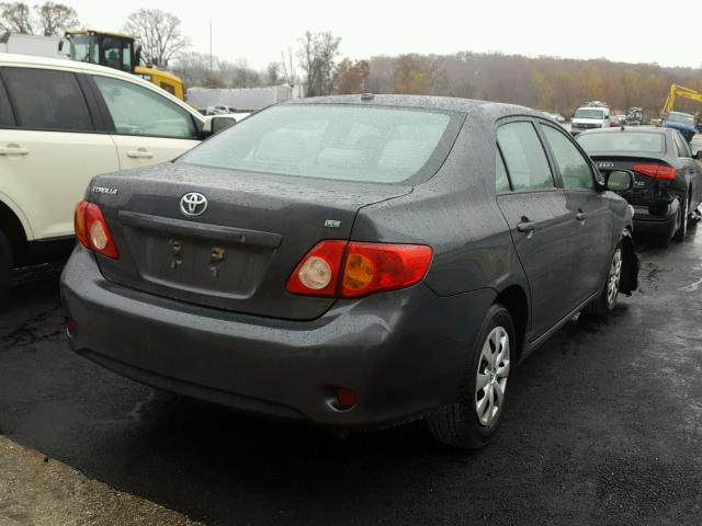 1NXBU4EE7AZ178065 - 2010 TOYOTA COROLLA BA GRAY photo 4