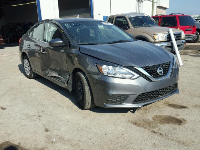 3N1AB7AP8GY288095 - 2016 NISSAN SENTRA S GRAY photo 1