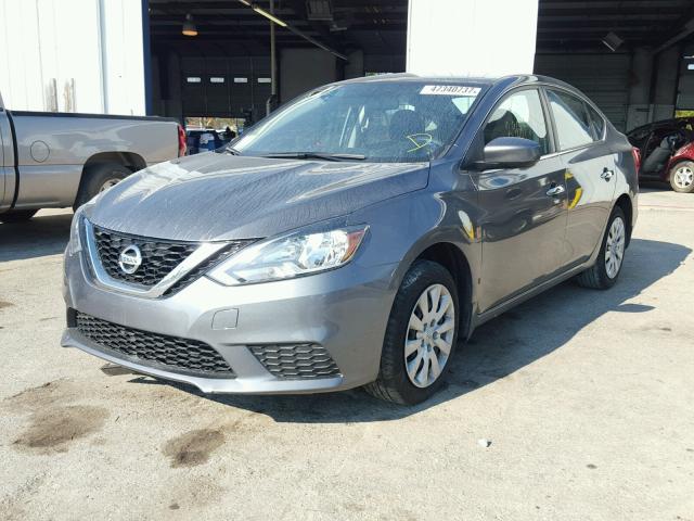 3N1AB7AP8GY288095 - 2016 NISSAN SENTRA S GRAY photo 2