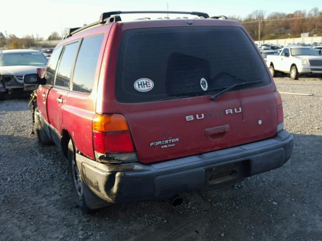 JF1SF6351XH715856 - 1999 SUBARU FORESTER L RED photo 3