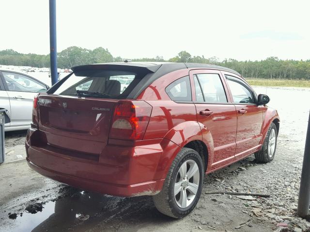 1B3CB3HA0AD568069 - 2010 DODGE CALIBER MA MAROON photo 4