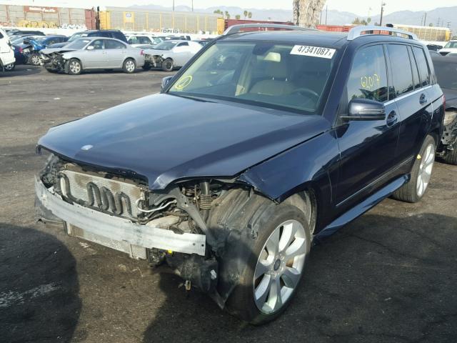 WDCGG8HB0AF303724 - 2010 MERCEDES-BENZ GLK BLUE photo 2