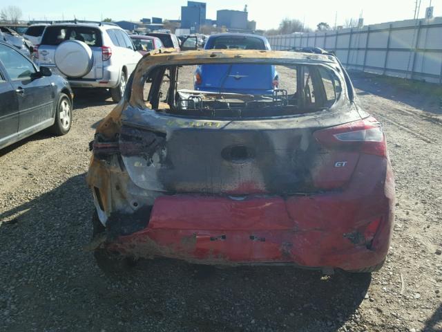 KMHD35LH0FU236233 - 2015 HYUNDAI ELANTRA GT RED photo 10