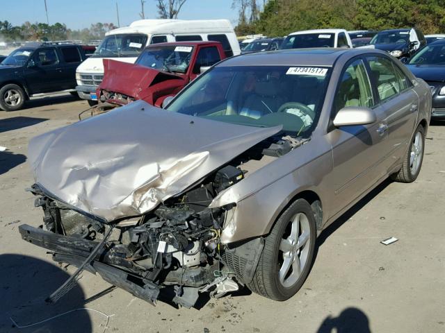 5NPEU46FX6H024072 - 2006 HYUNDAI SONATA GLS GOLD photo 2