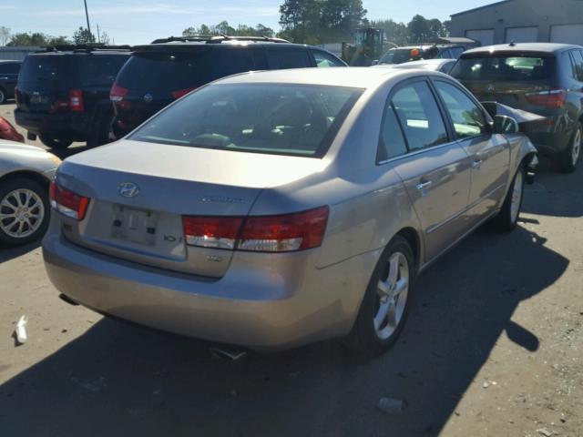 5NPEU46FX6H024072 - 2006 HYUNDAI SONATA GLS GOLD photo 4