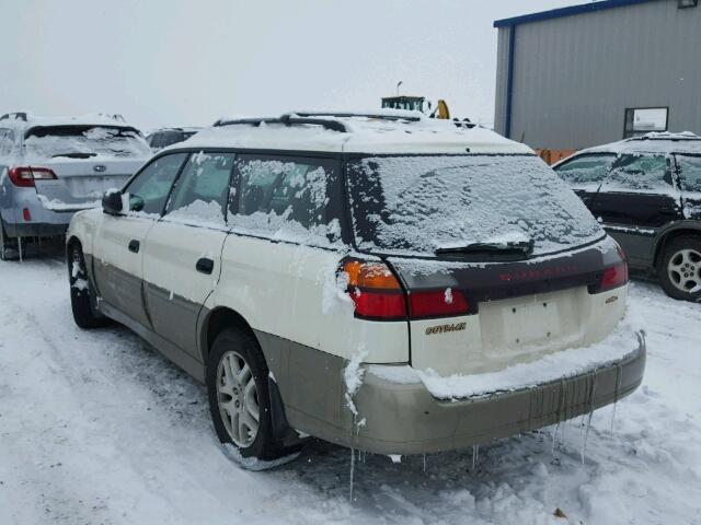 4S3BH675437606984 - 2003 SUBARU LEGACY OUT WHITE photo 3