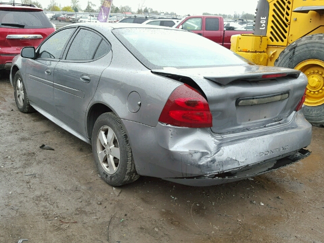 2G2WP552081109902 - 2008 PONTIAC GRAND PRIX GRAY photo 3