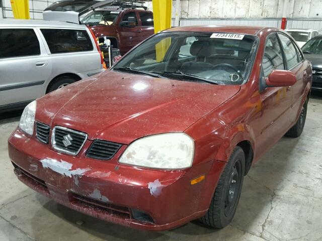 KL5JD56Z75K071760 - 2005 SUZUKI FORENZA S BURGUNDY photo 2