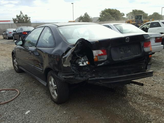 1HGEJ8247WL006310 - 1998 HONDA CIVIC EX BLACK photo 3