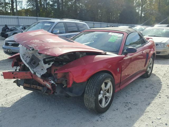 1FAFP44471F239222 - 2001 FORD MUSTANG RED photo 2