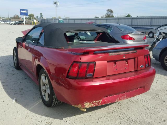 1FAFP44471F239222 - 2001 FORD MUSTANG RED photo 3