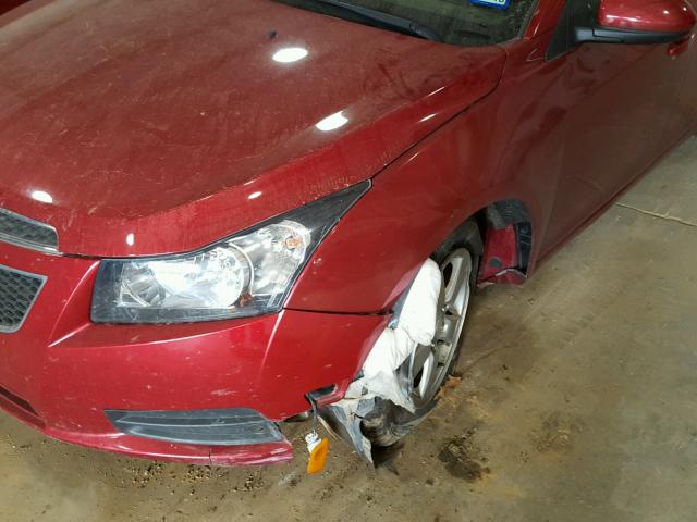 1G1PC5SB2E7394173 - 2014 CHEVROLET CRUZE LT RED photo 7