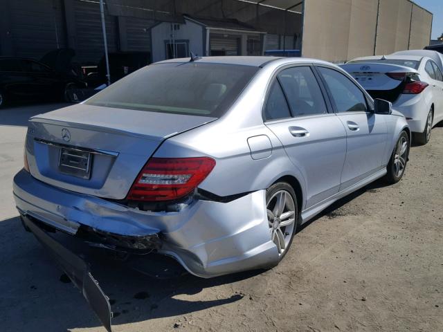 WDDGF4HB7DA759065 - 2013 MERCEDES-BENZ C 250 SILVER photo 4