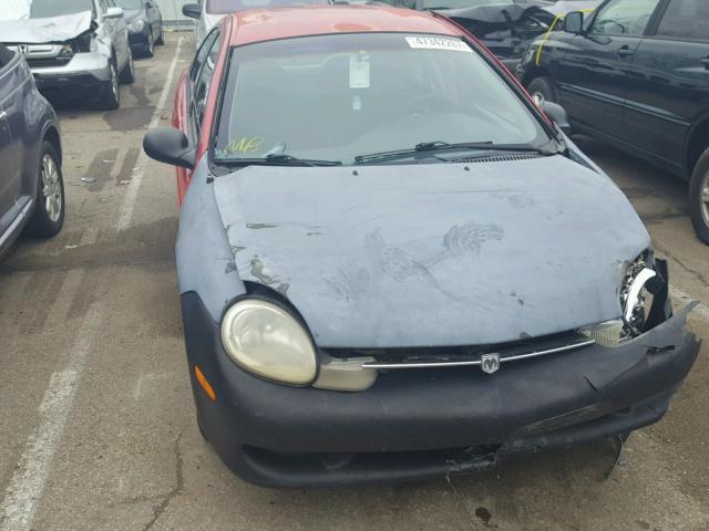 1B3ES46C41D281353 - 2001 DODGE NEON SE RED photo 10