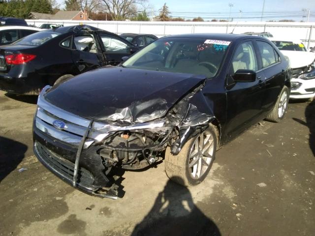 3FAHP0CGXCR266627 - 2012 FORD FUSION SEL BLACK photo 2