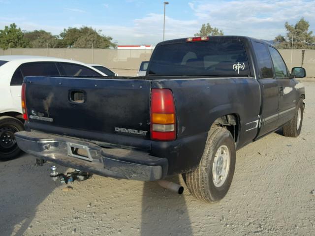 2GCEC19T121186087 - 2002 CHEVROLET SILVERADO BLACK photo 4