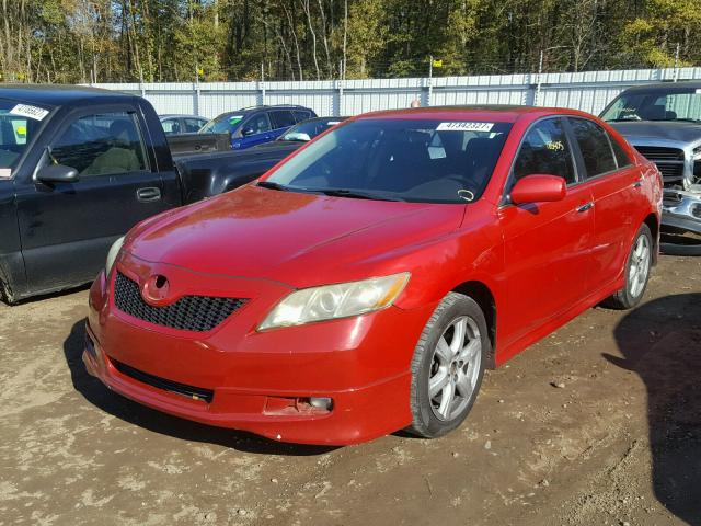 4T1BE46KX8U254762 - 2008 TOYOTA CAMRY CE RED photo 2