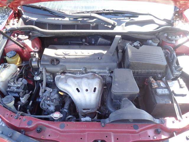 4T1BE46KX8U254762 - 2008 TOYOTA CAMRY CE RED photo 7