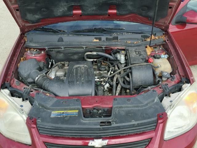 1G1AD1F53A7147836 - 2010 CHEVROLET COBALT 1LT MAROON photo 7