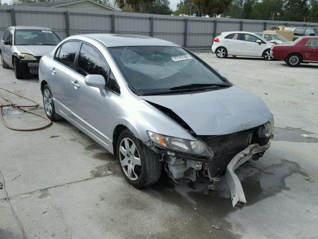 2HGFA1F59AH556273 - 2010 HONDA CIVIC LX SILVER photo 1