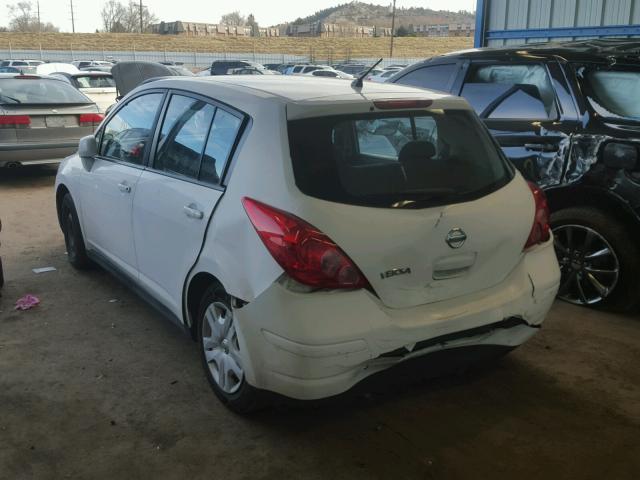 3N1BC1CP1AL457387 - 2010 NISSAN VERSA S WHITE photo 3