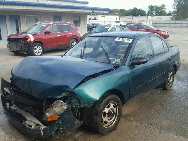 1Y1SK5266TZ017088 - 1996 GEO PRIZM BASE მწვანე ფოტო 2